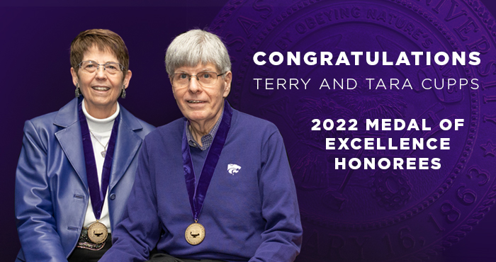 Congratulations Terry and Tara Cupps, 2022 Medal of Excellence Honorees.