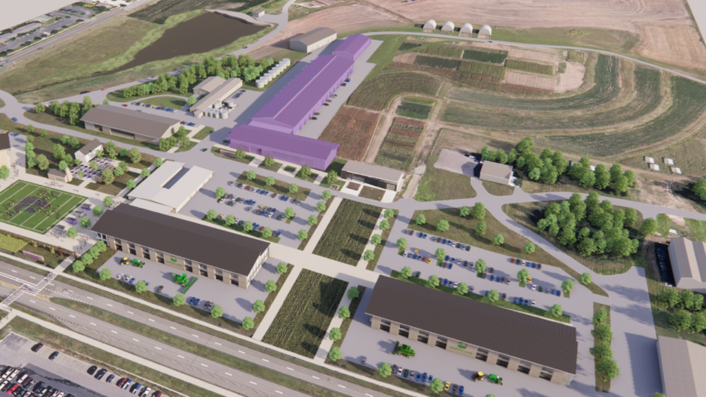 Proposed new Advanced Bio Ag Innovation Hub in the Edge Collaboration and Innovation District.