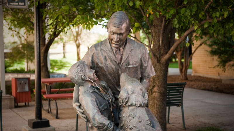 kind heart statue