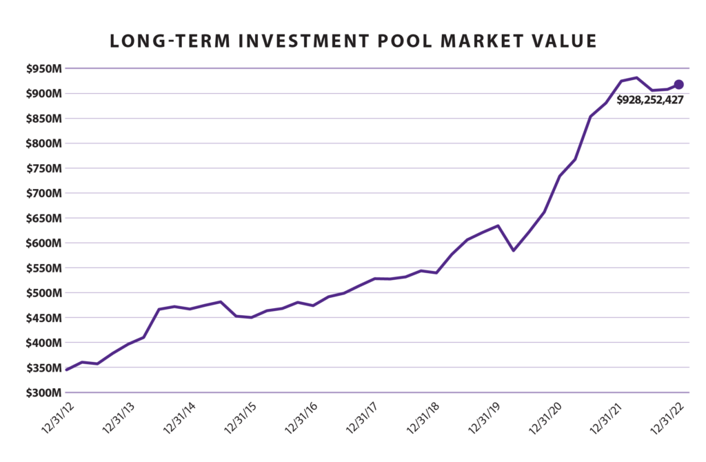 long-term investment pool market value