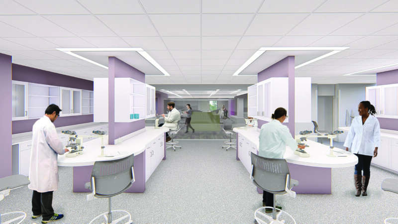 Trotter Hall diagnostic skills lab rendering